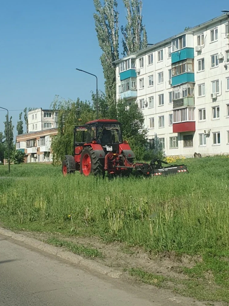 Балаковские коммунальщики начали покос травы