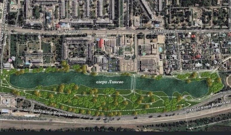 Новую подсветку смонтировали вокруг озера в Балаково