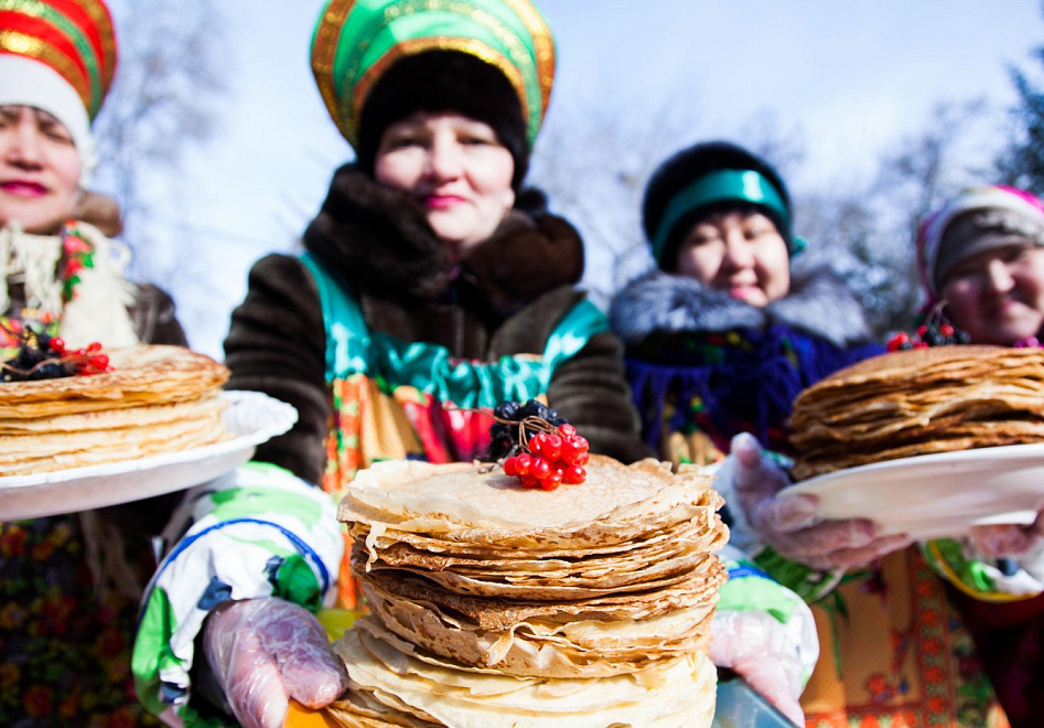 Русский пирог на жирную масленицу