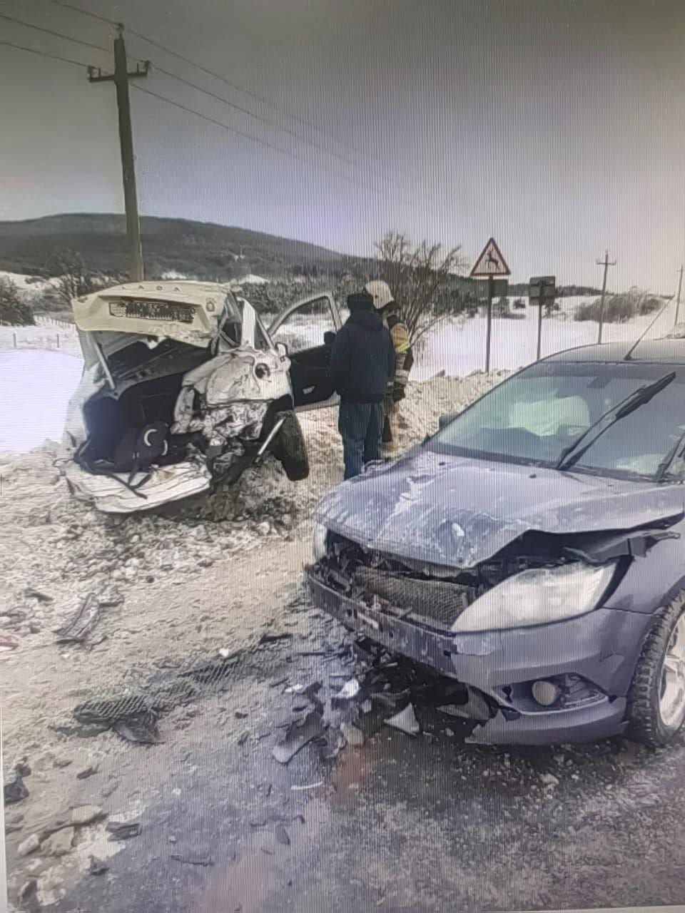 В ДТП на трассе ранения получили два человека